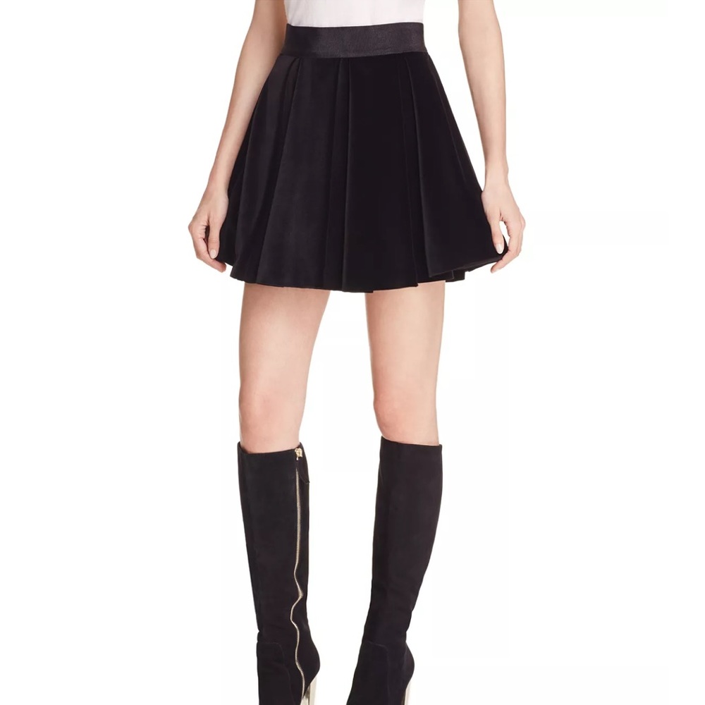 Alice + Olivia Black Skater Skirt